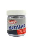 Frasco de témpera metálica 100 ml Plata Artel.