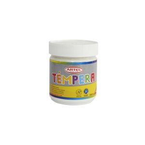 Frasco de témpera 100 ml Blanco Artel.