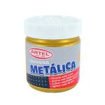 Frasco de témpera metálica 100 ml Oro Artel.