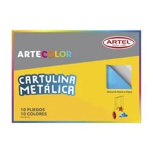 Artecolor Cartulina Metálica 10 pliegos.