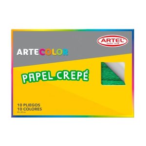 Artecolor Papel Crepé 10 Piegos 25x35 cm.