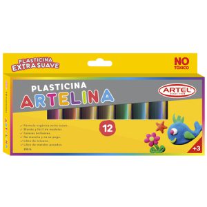 Estuche Artelina triangular 12 colores.