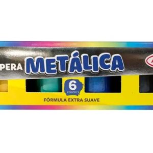 Estuche Témpera Metal Artel 6 colores 15 ml.