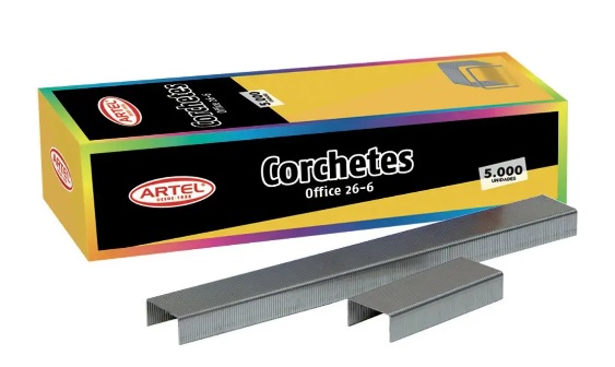 Corchetes  26/6 ArtelRTEL caja de 5000 unidades.