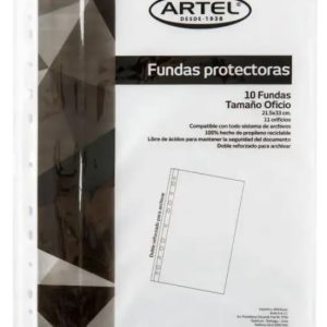 Fundas protectoras Artel oficio 10 unidades.