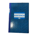 Libro de asistencia premium tapa dura 50 hojas.