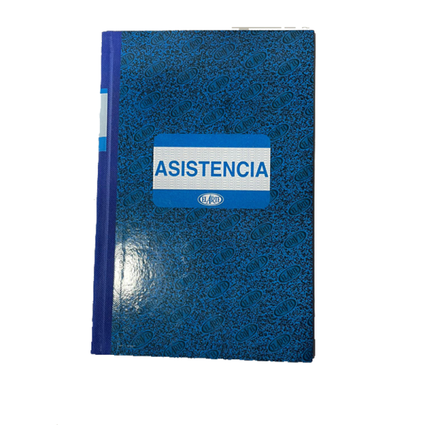 Libro de asistencia premium tapa dura 50 hojas.