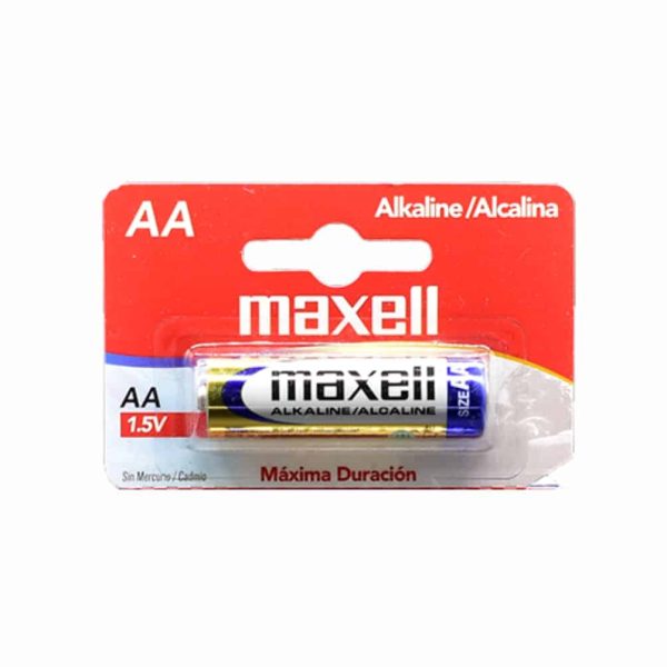 Maxell batería alcalina AA.