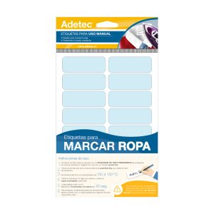 Etiquetas Marca Ropa 63x25 mm Adetec