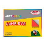 Artecolor Goma Eva 6 pliegos 6 colores.