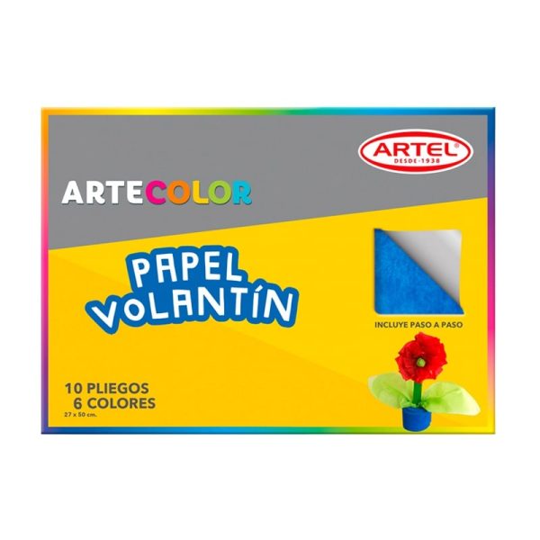 Artecolor Papel Volantín 10 pliegos.