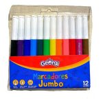 Estuche 12 Marcadores Jumbo Georgi.